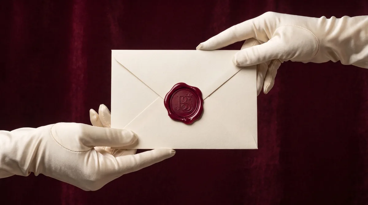 Formatura Babi: envelope com lacre de cera