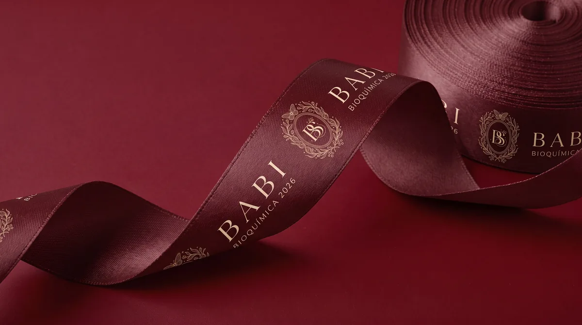Formatura Babi: fita de cetim com o nome