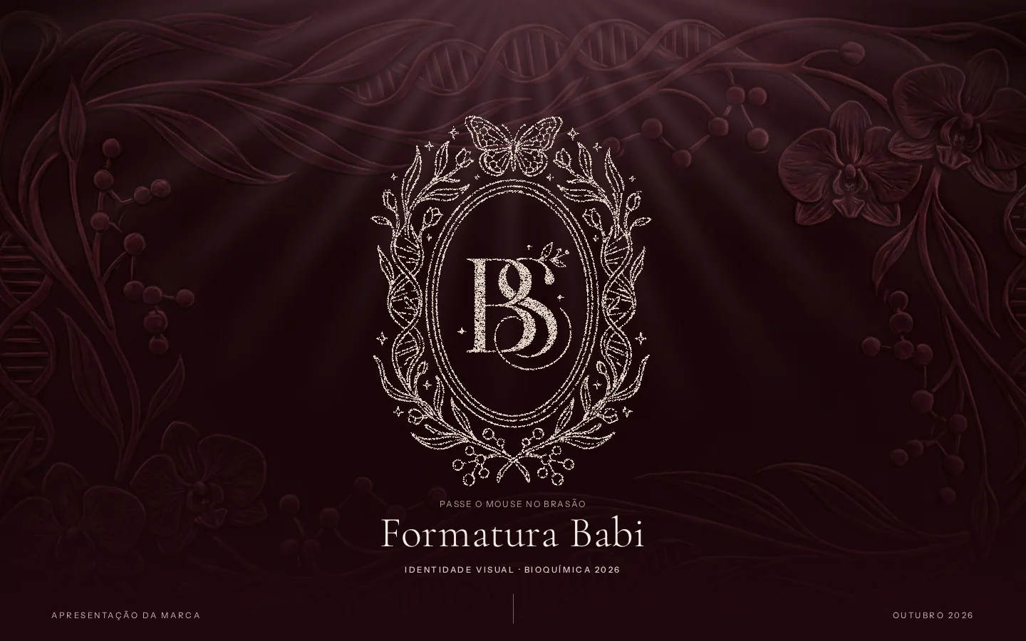 Formatura Babi: o site da proposta no computador